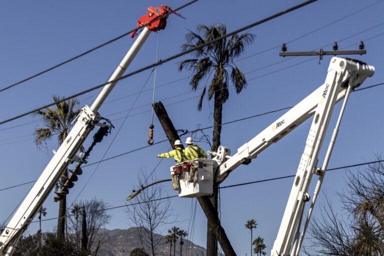 Southern California Edison says its equipment may have sparked a small wildfire that broke out the same day two other blazes ravaged thousands of Los Angeles homes