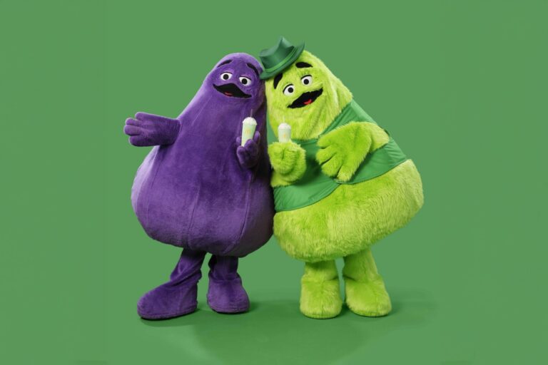 McDonald’s leans hard into nostalgia with the return of the Shamrock Shake—and Grimace’s uncle